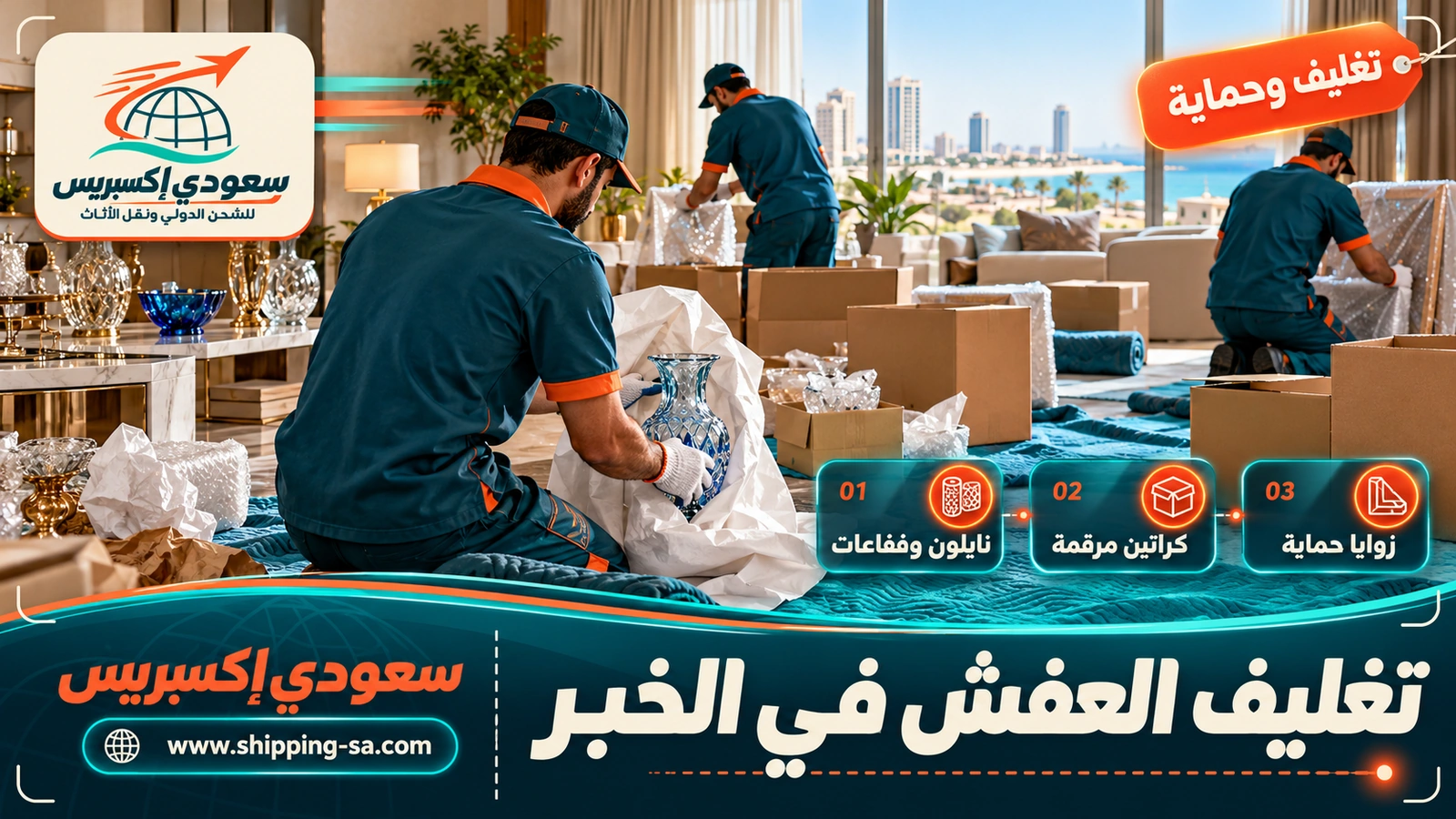 تغليف العفش في الخبر