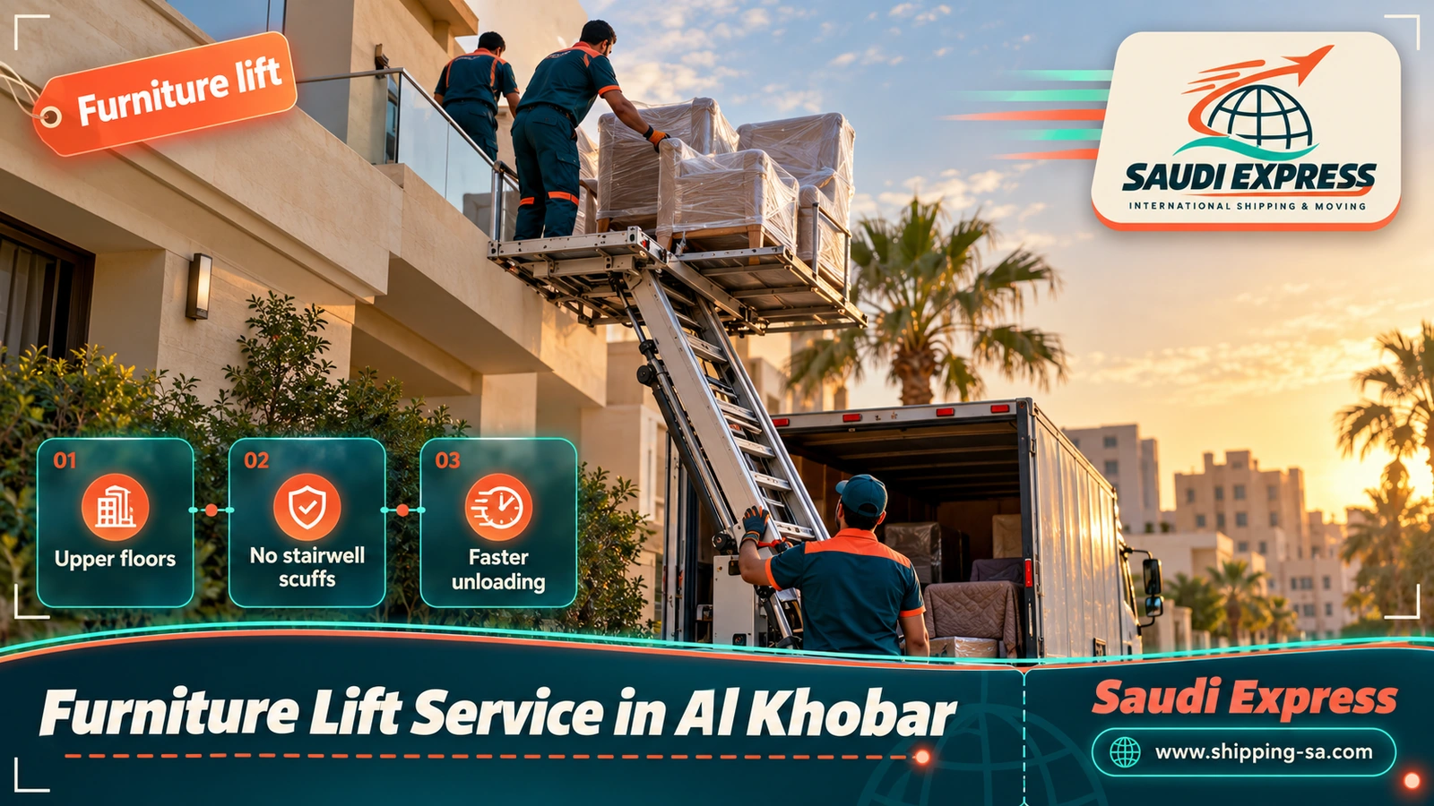 Furniture Lift Service in Al Khobar