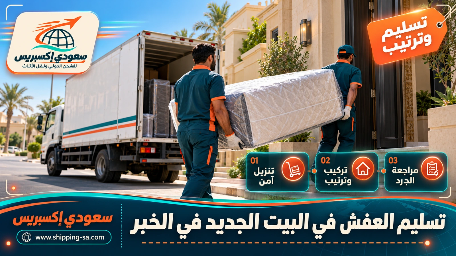 تسليم العفش في البيت الجديد في الخبر