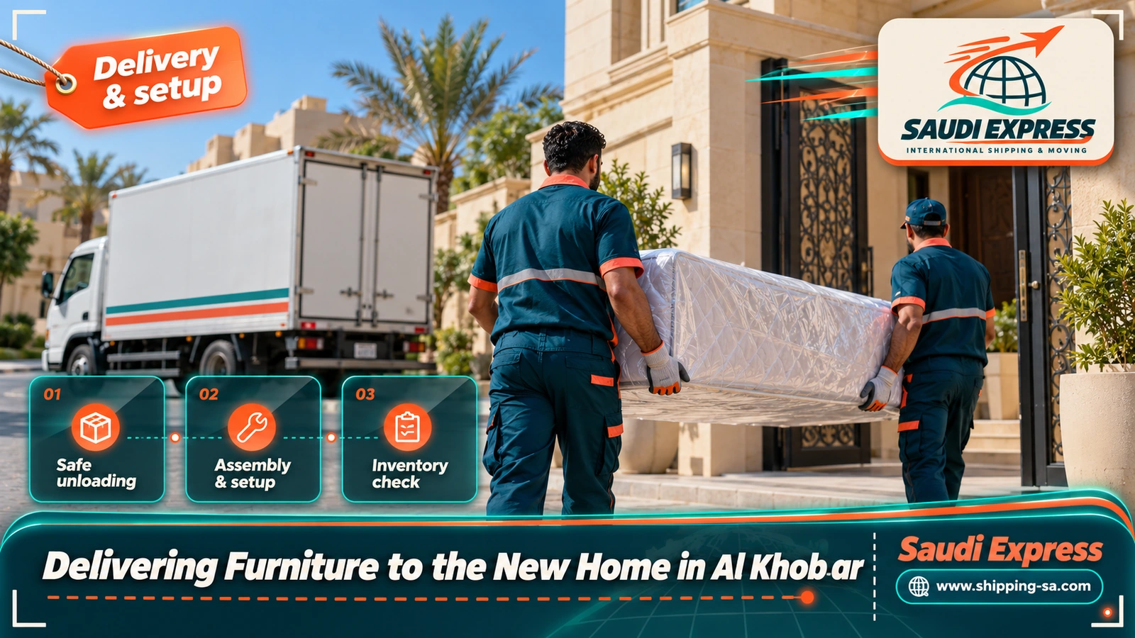 Delivering Furniture to the New Home in Al Khobar