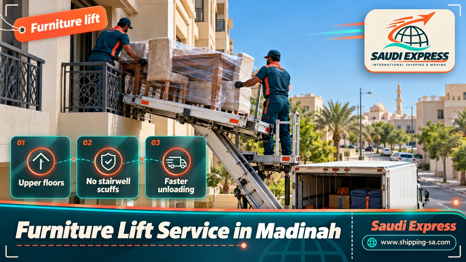 Furniture Lift Service in Madinah