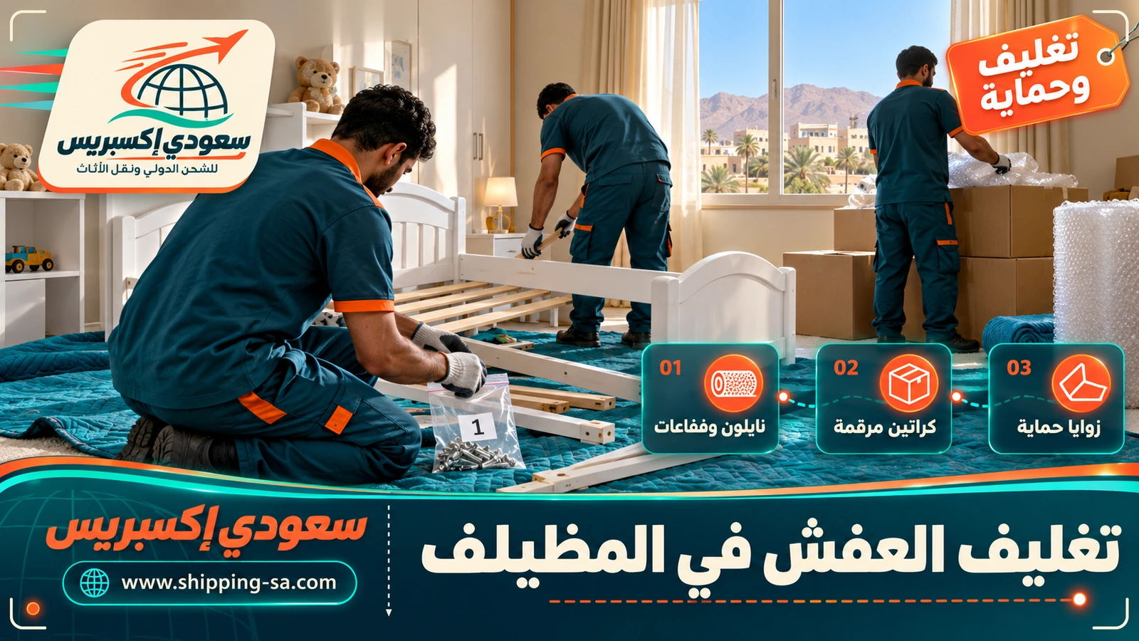 تغليف العفش في المظيلف