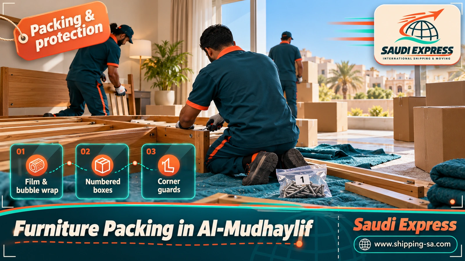 Furniture Packing in Al-Mudhaylif
