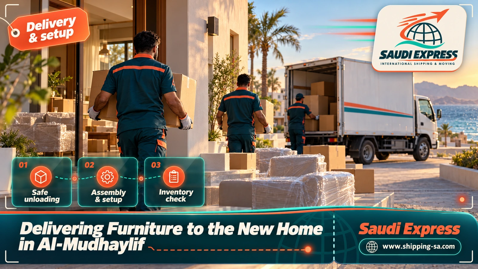 Delivering Furniture to the New Home in Al-Mudhaylif