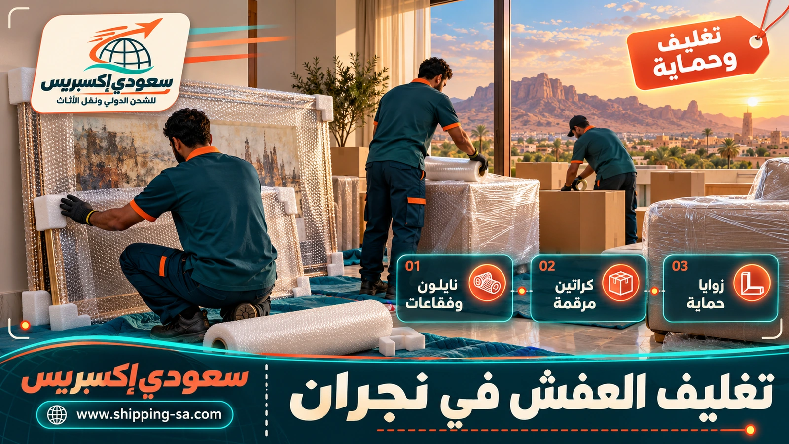 تغليف العفش في نجران