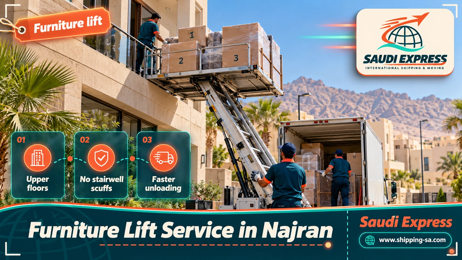 Furniture Lift Service in Najran