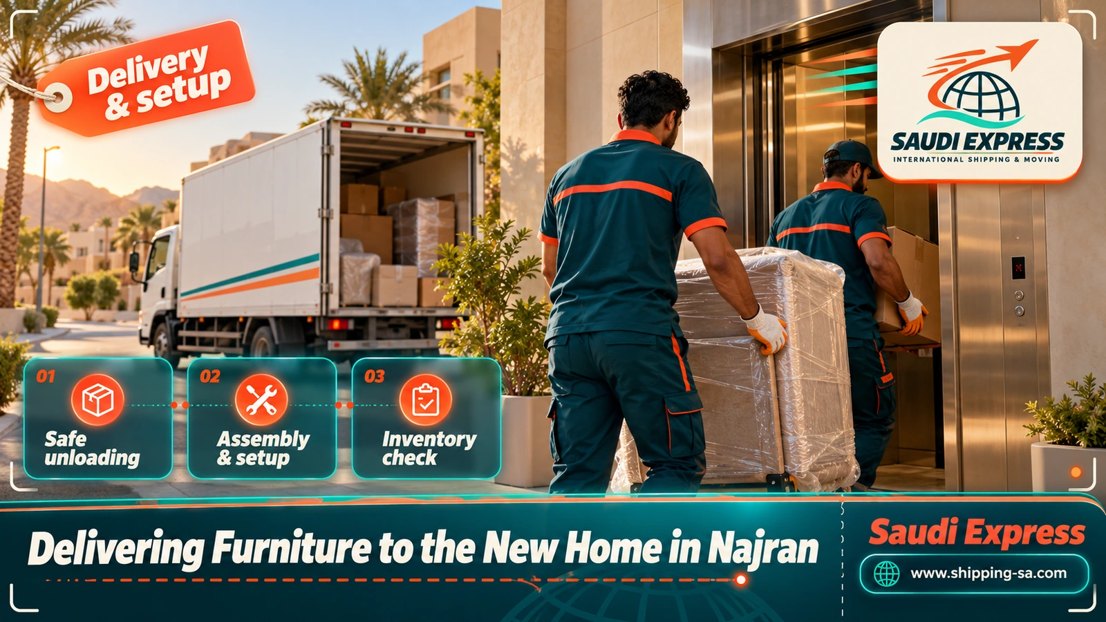 Delivering Furniture to the New Home in Najran