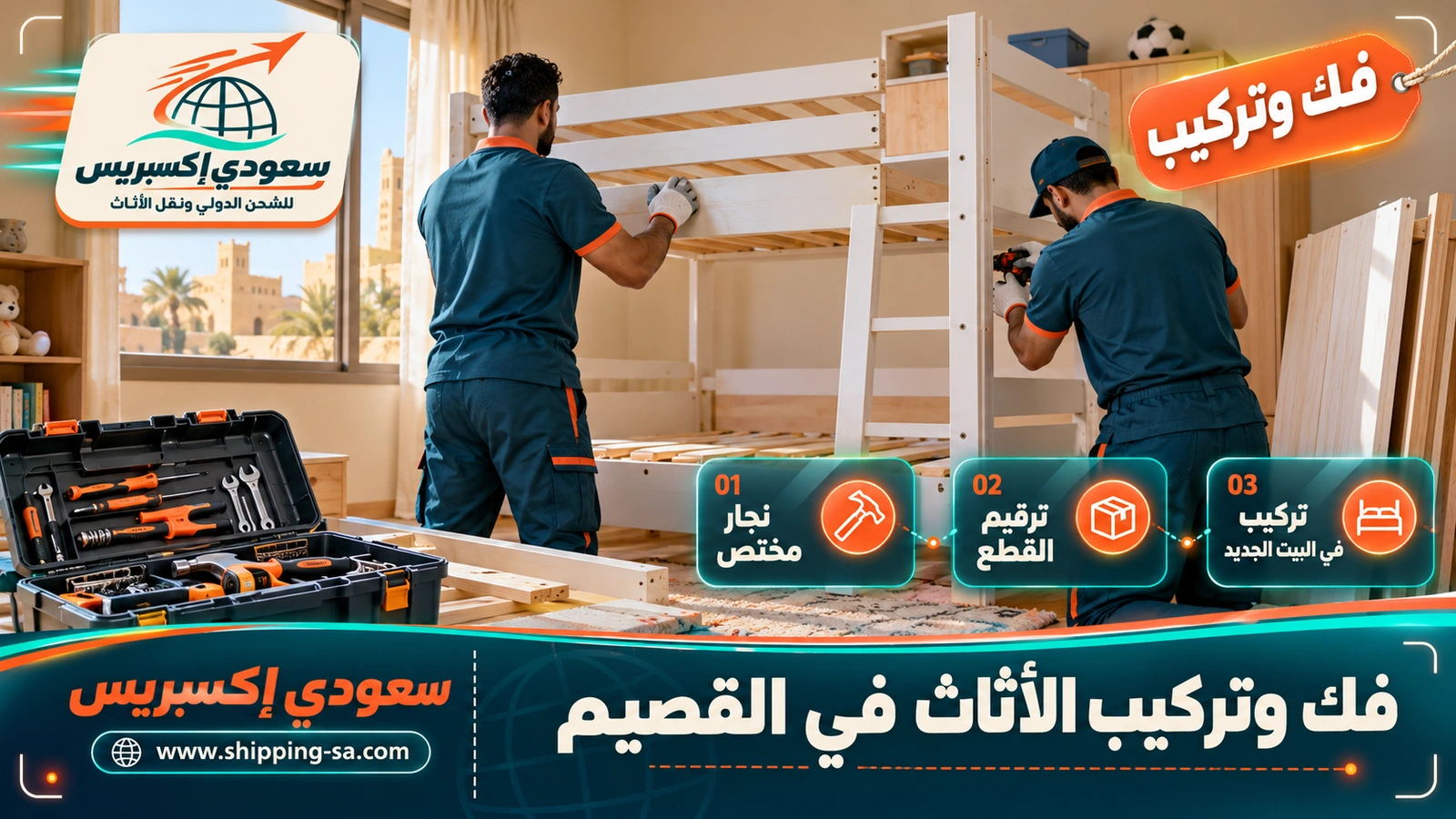 فك وتركيب الأثاث في القصيم