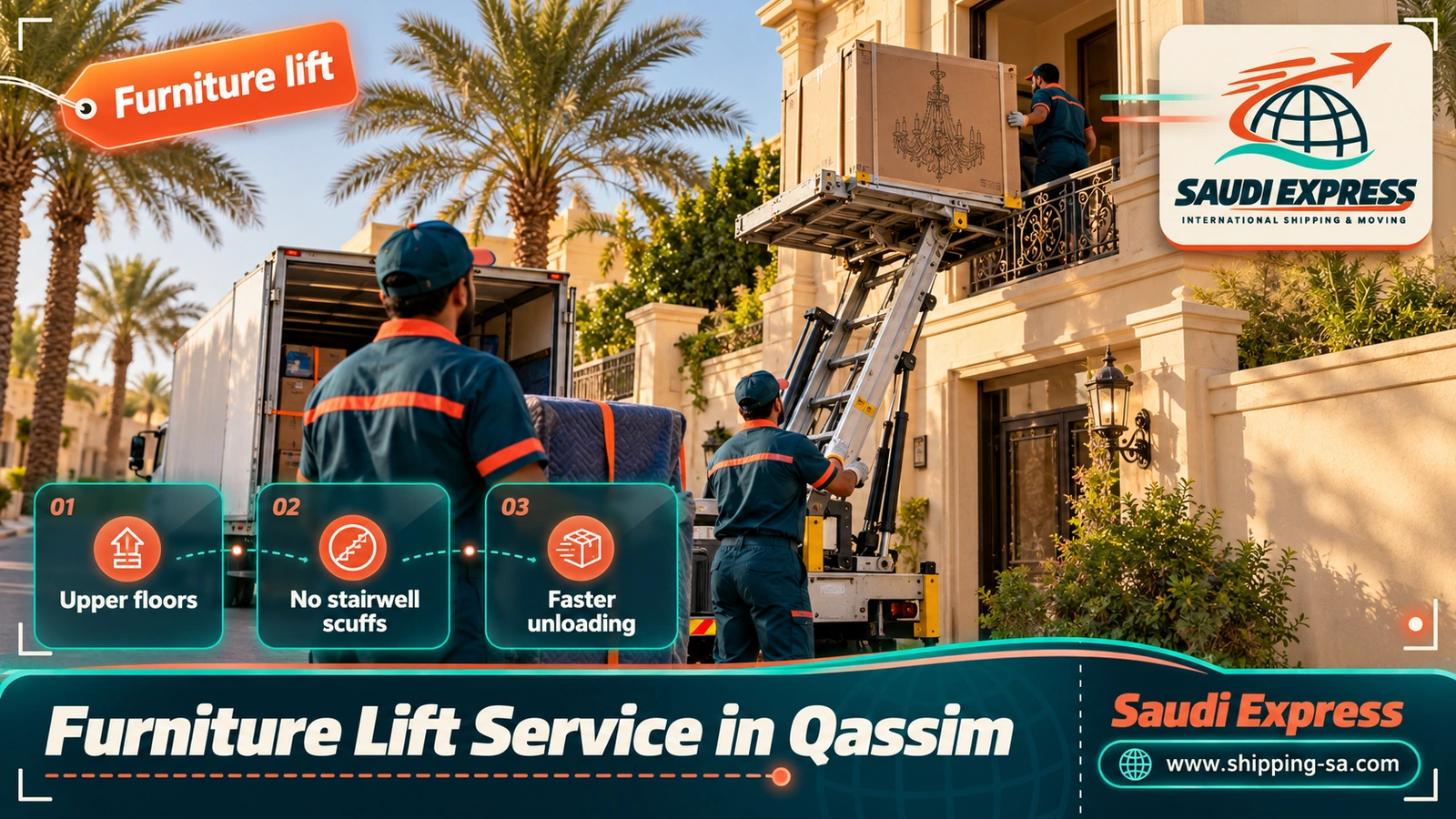 Furniture Lift Service in Qassim