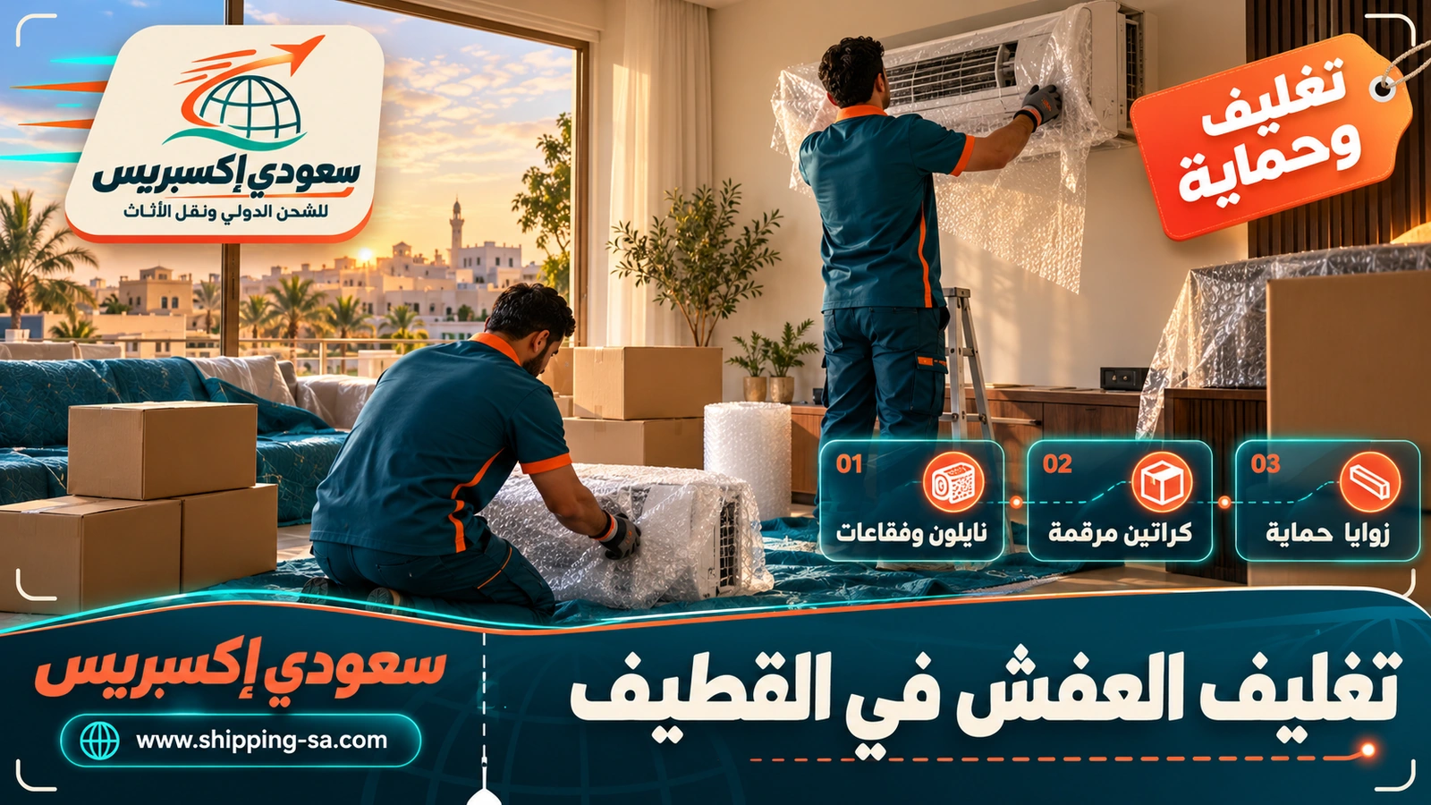 تغليف العفش في القطيف