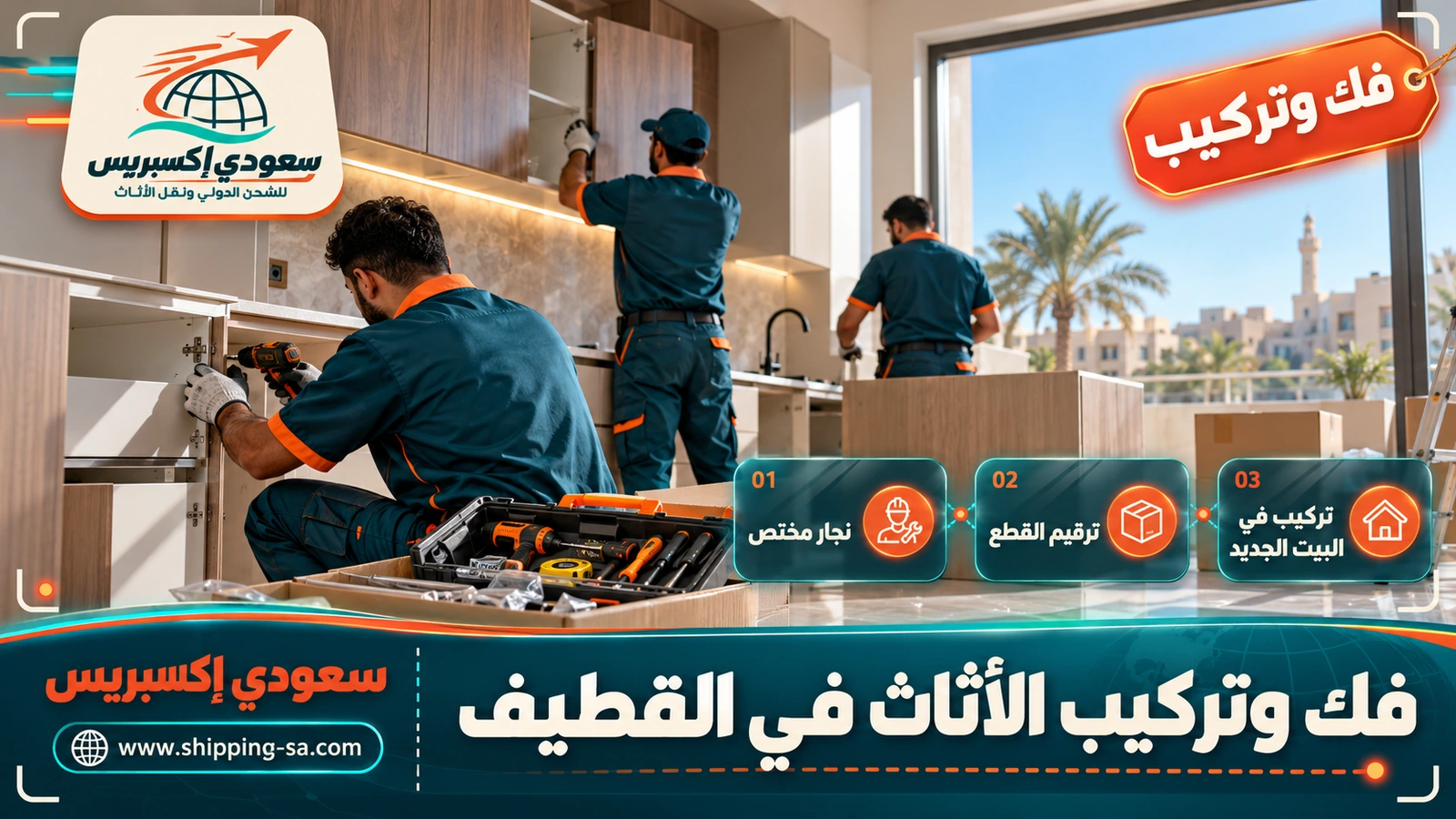 فك وتركيب الأثاث في القطيف