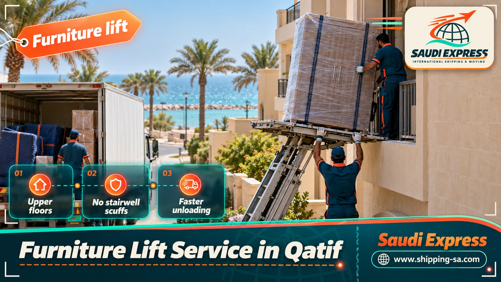 Furniture Lift Service in Qatif