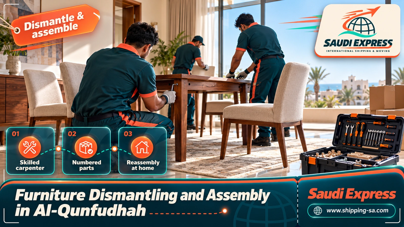 Furniture Dismantling and Assembly in Al-Qunfudhah
