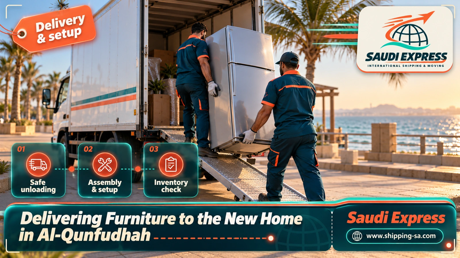 Delivering Furniture to the New Home in Al-Qunfudhah