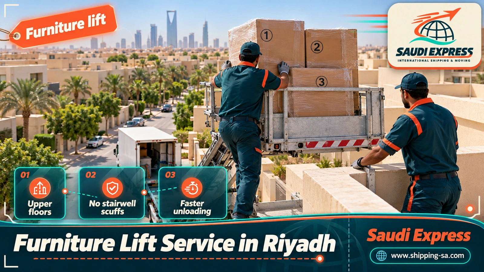 Furniture Lift Service in Riyadh