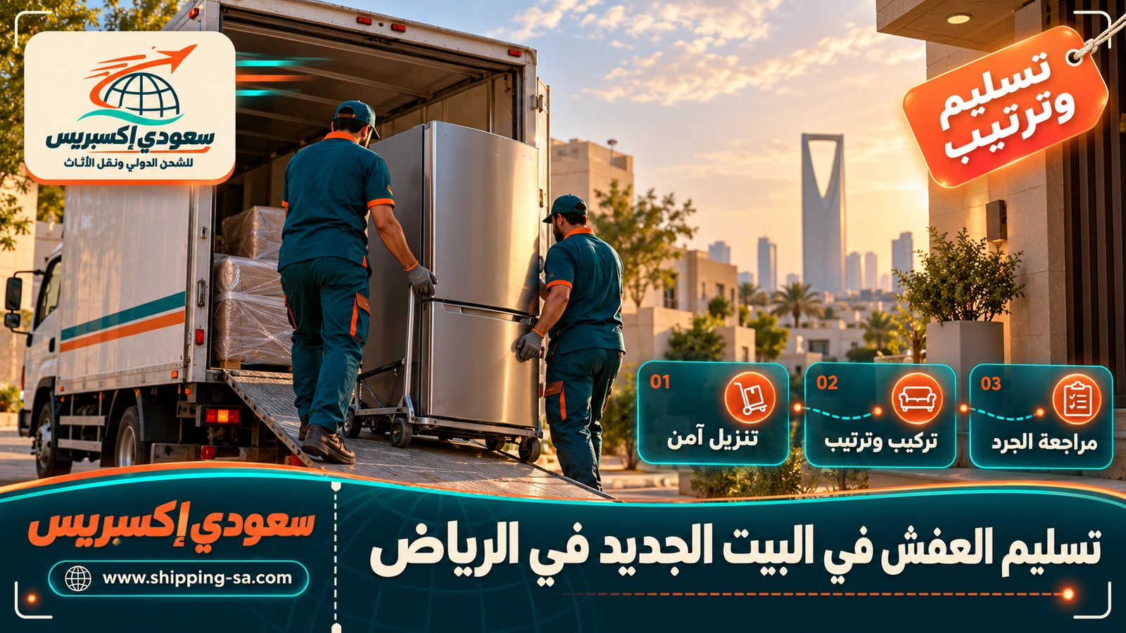 تسليم العفش في البيت الجديد في الرياض