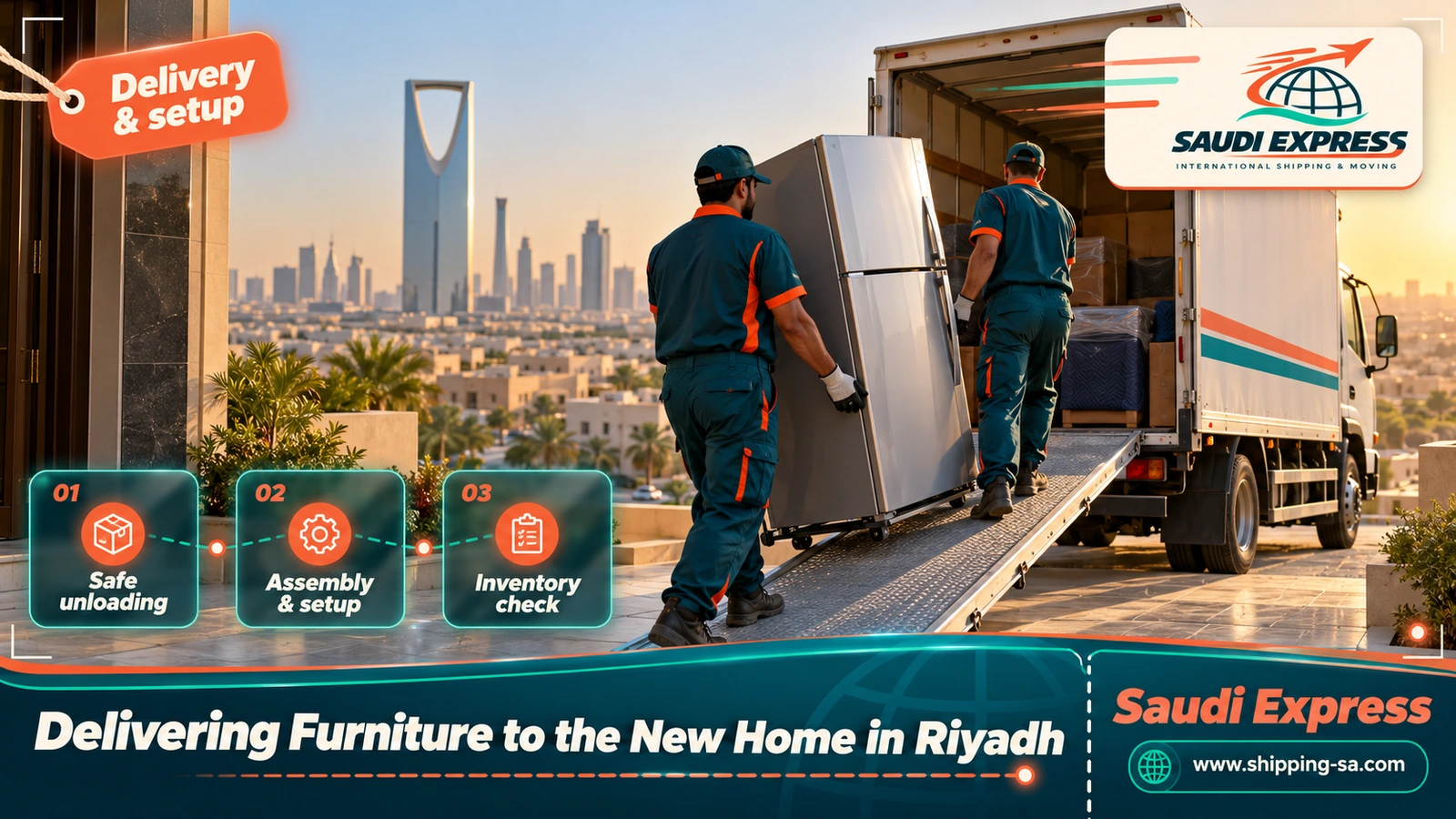 Delivering Furniture to the New Home in Riyadh