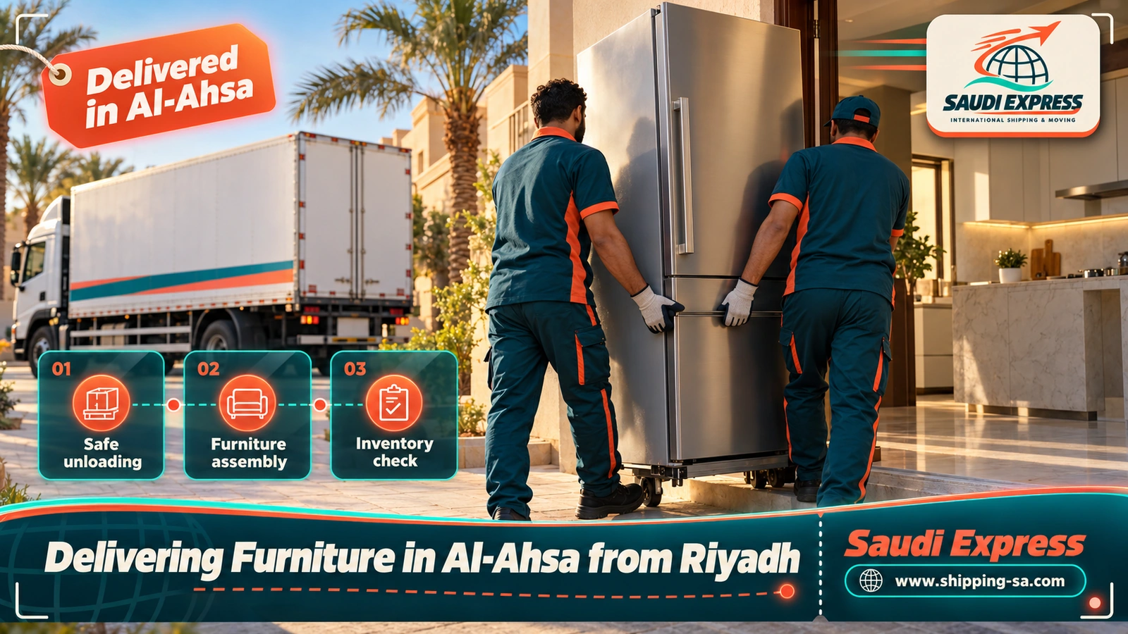 Delivering Furniture in Al-Ahsa from Riyadh