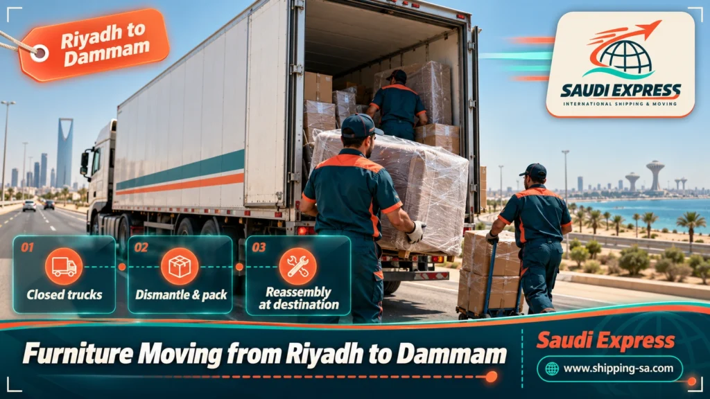 Furniture Moving from Riyadh to Dammam