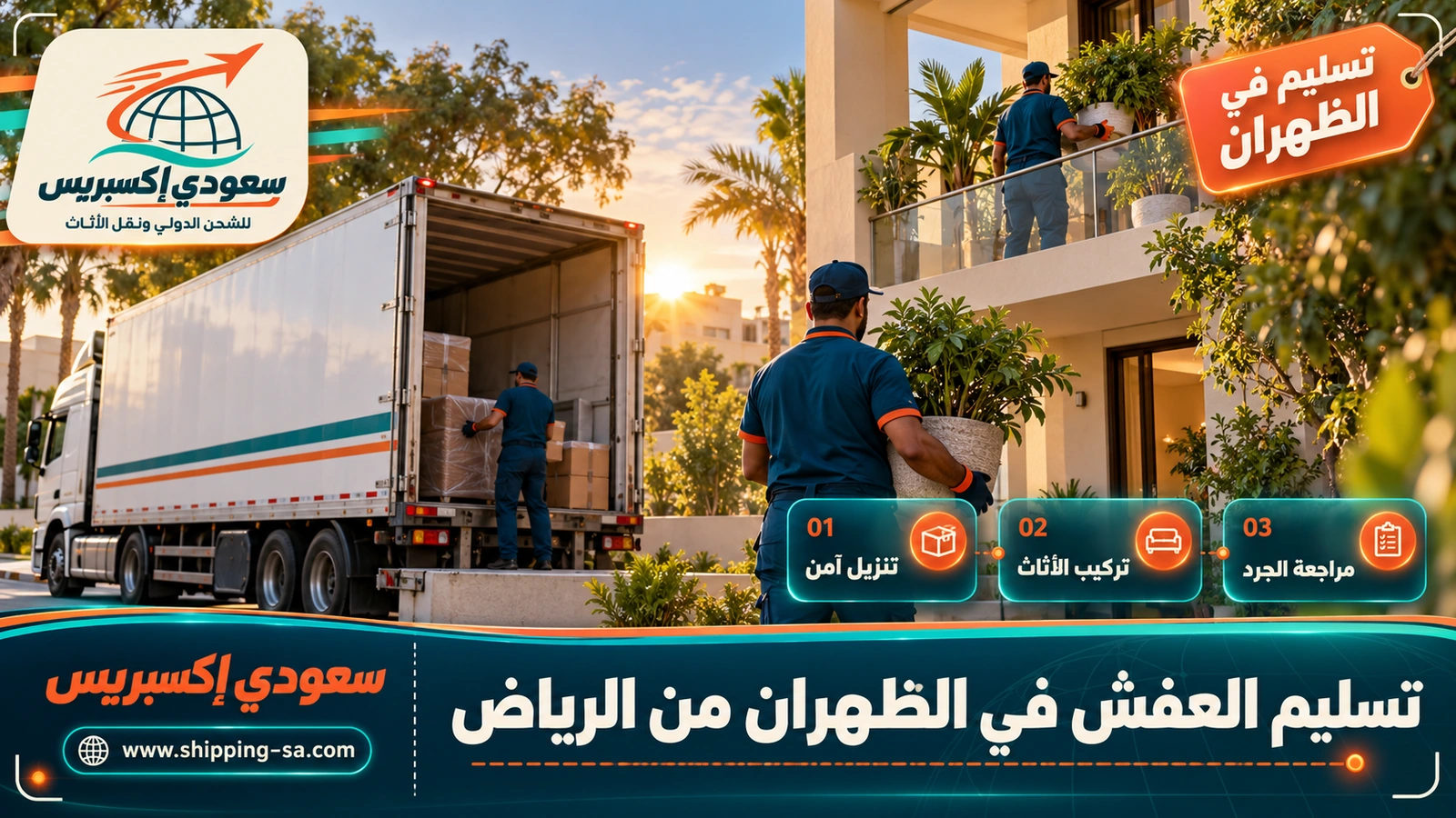 تسليم العفش في الظهران من الرياض