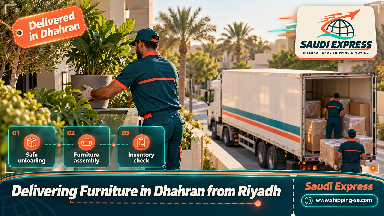 Delivering Furniture in Dhahran from Riyadh