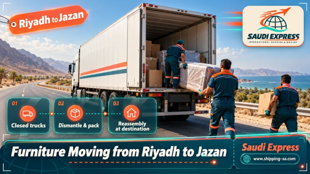 Furniture Moving from Riyadh to Jazan