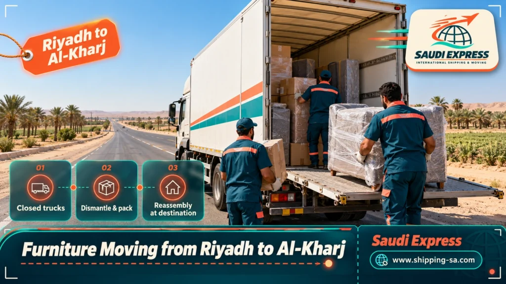 Furniture Moving from Riyadh to Al-Kharj