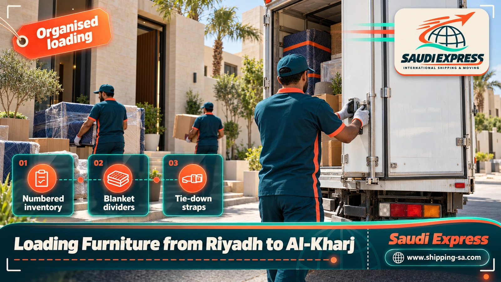 Loading Furniture from Riyadh to Al-Kharj