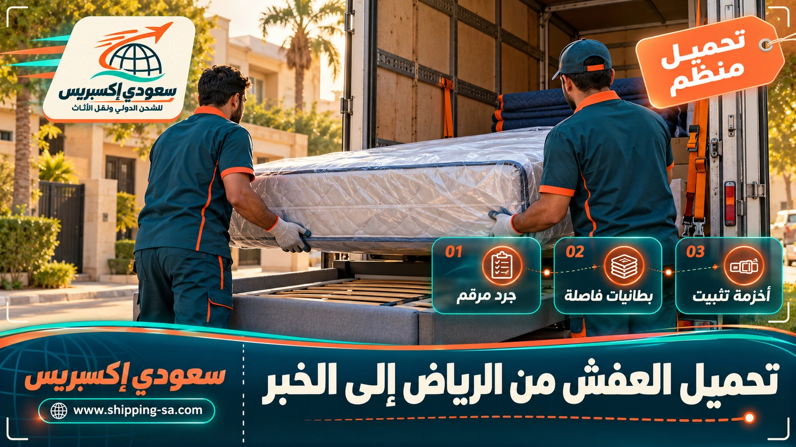 تحميل العفش من الرياض إلى الخبر