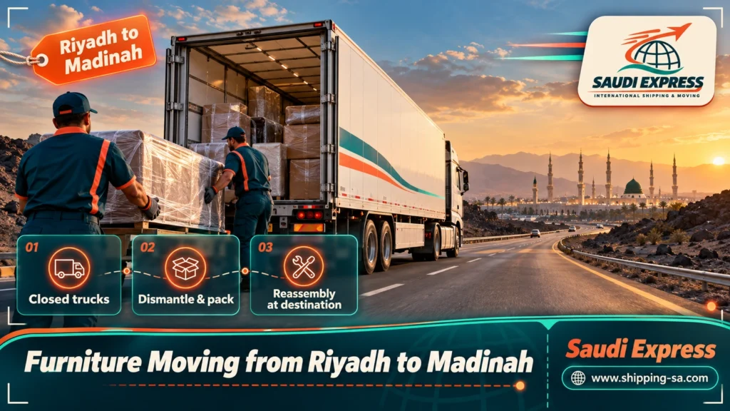 Furniture Moving from Riyadh to Madinah