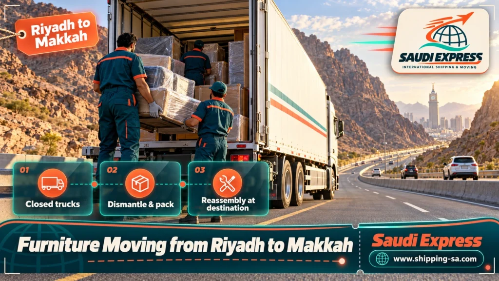 Furniture Moving from Riyadh to Makkah