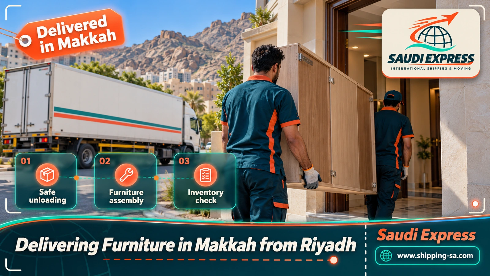 Delivering Furniture in Makkah from Riyadh