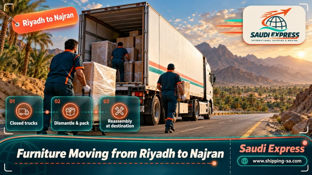 Furniture Moving from Riyadh to Najran