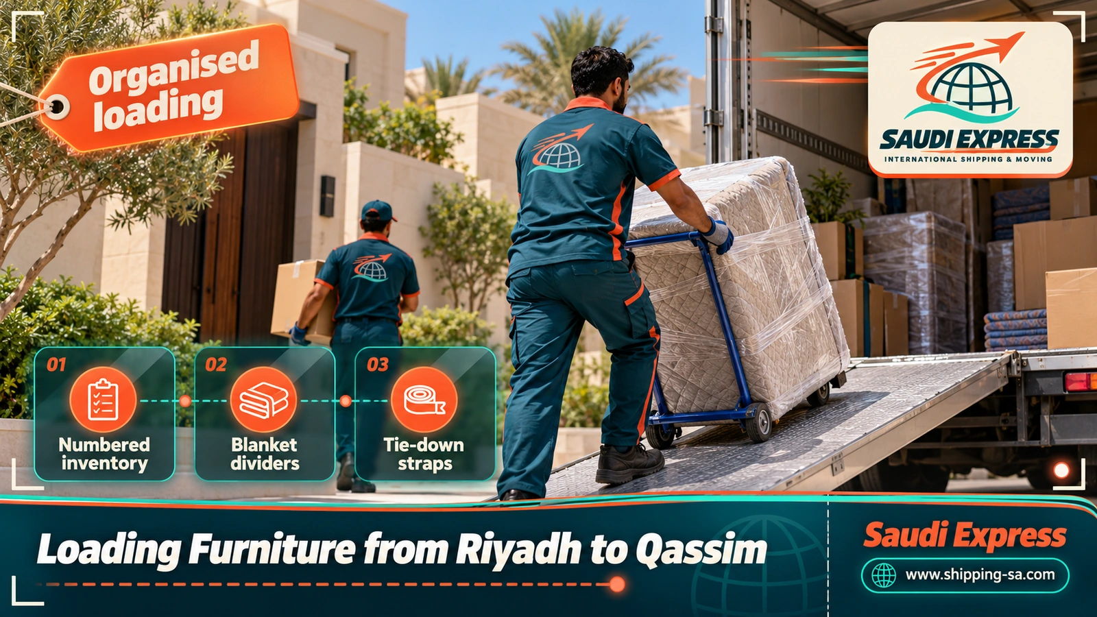 Loading Furniture from Riyadh to Qassim