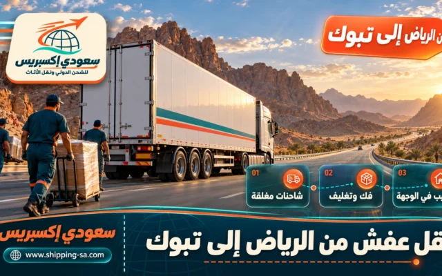 نقل عفش من الرياض إلى تبوك