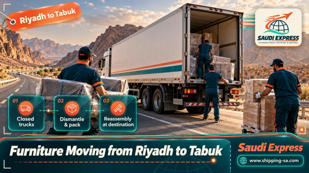 Furniture Moving from Riyadh to Tabuk