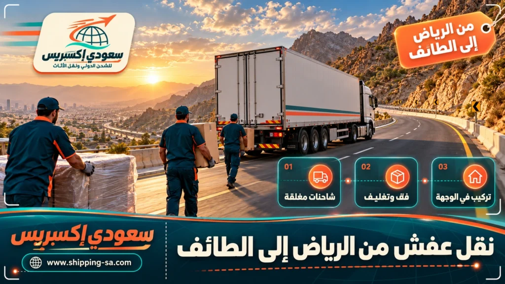 نقل عفش من الرياض إلى الطائف