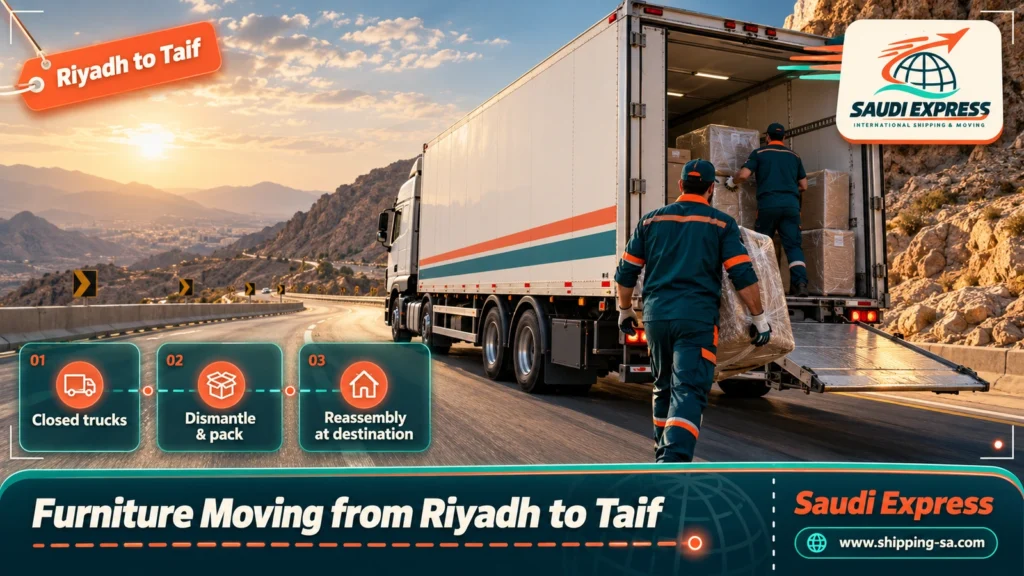Furniture Moving from Riyadh to Taif