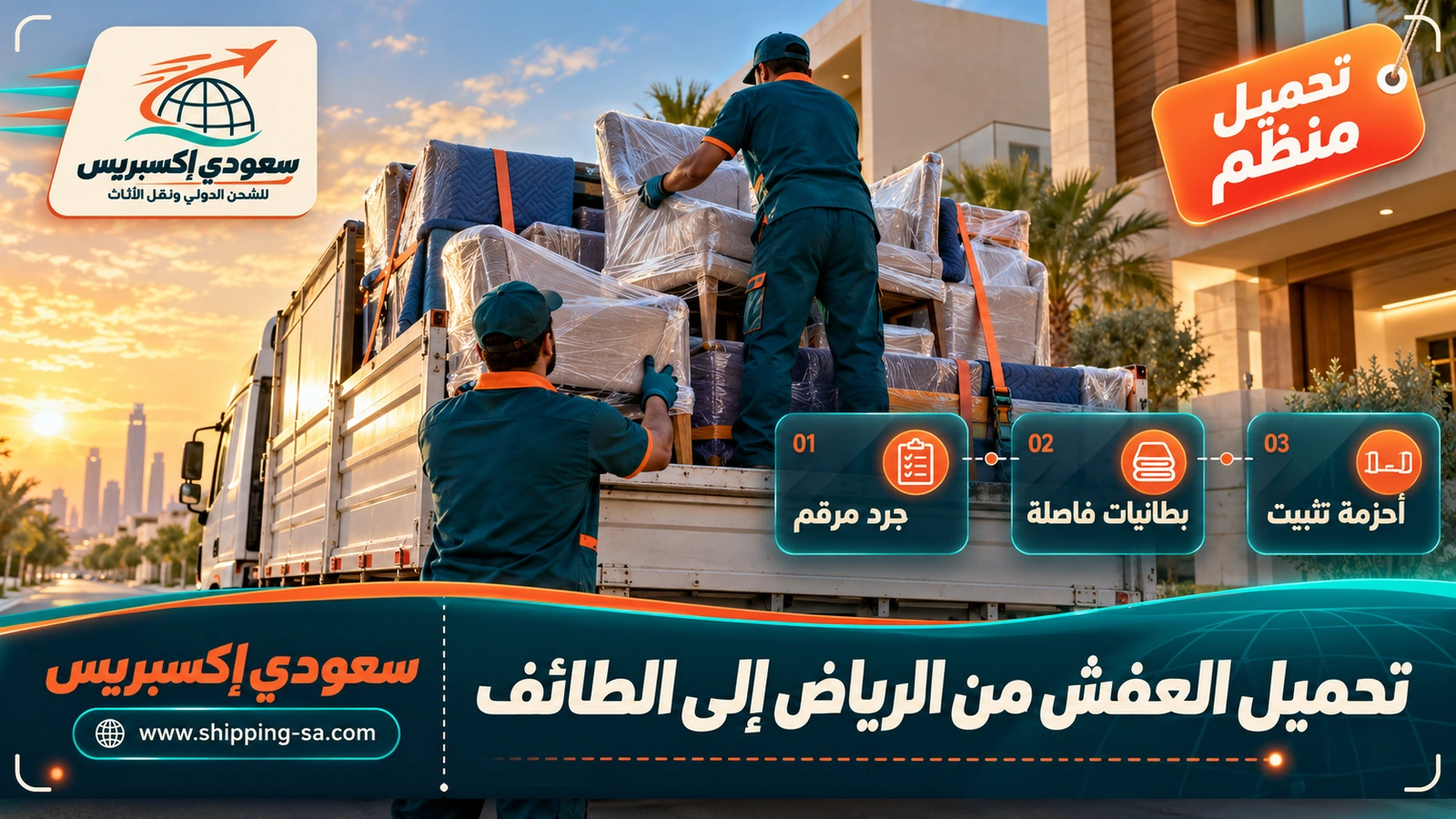 تحميل العفش من الرياض إلى الطائف
