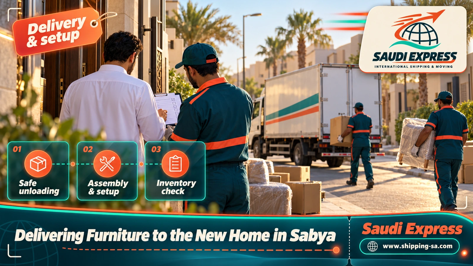 Delivering Furniture to the New Home in Sabya