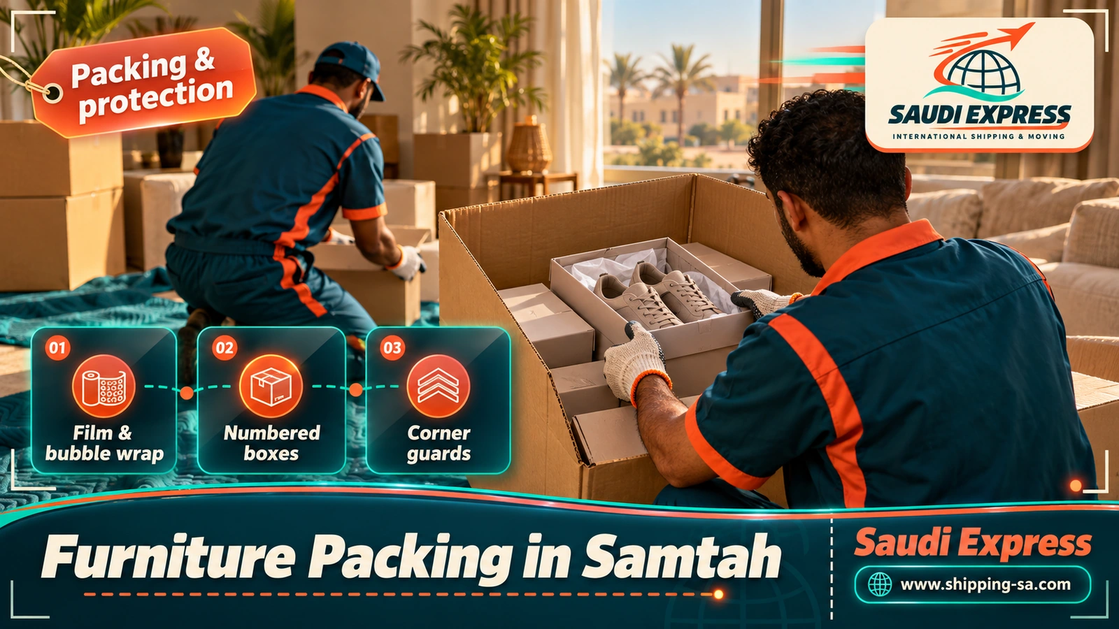 Furniture Packing in Samtah