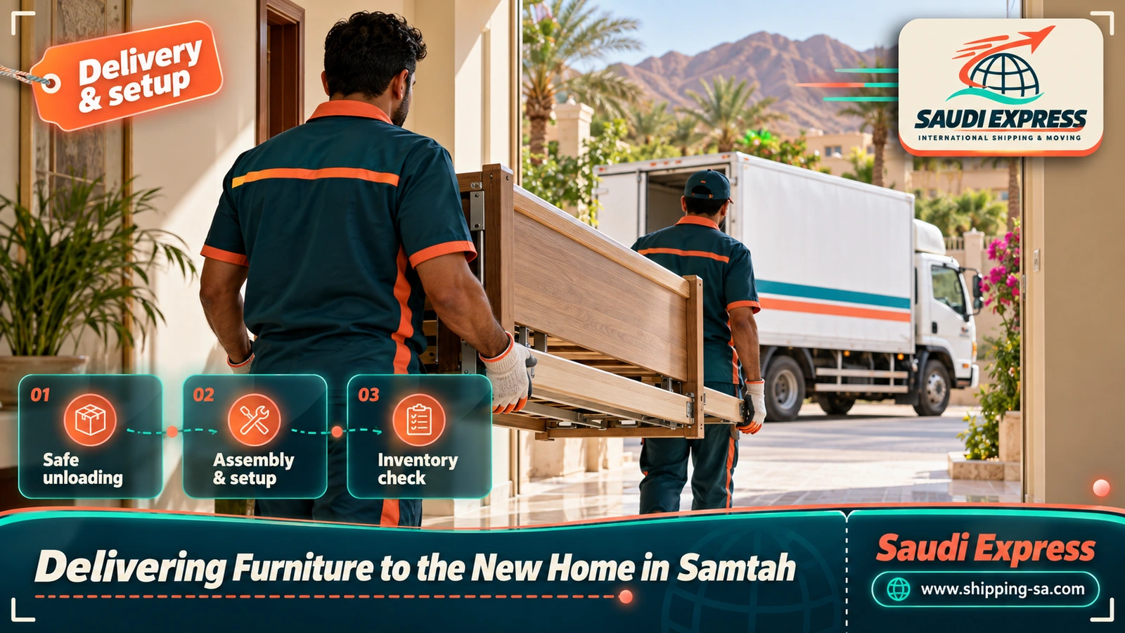 Delivering Furniture to the New Home in Samtah