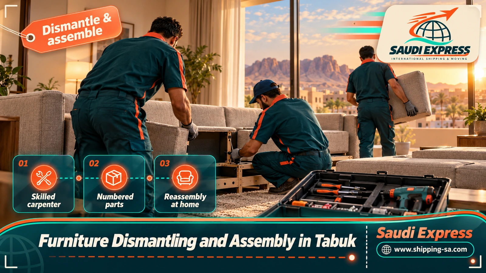 Furniture Dismantling and Assembly in Tabuk
