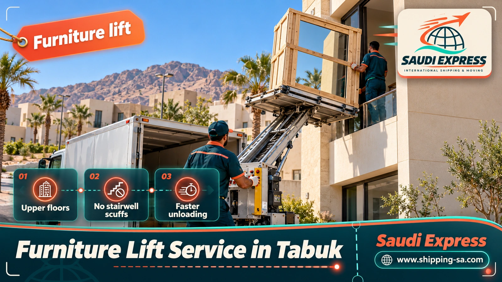 Furniture Lift Service in Tabuk