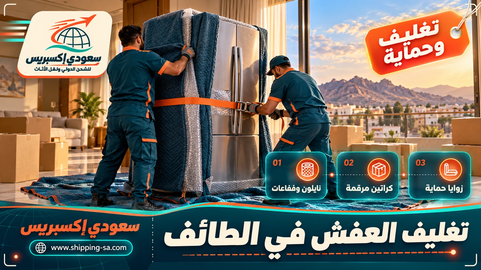 تغليف العفش في الطائف