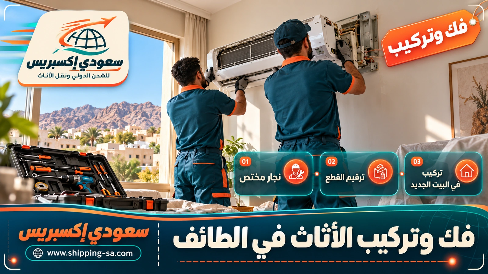 فك وتركيب الأثاث في الطائف