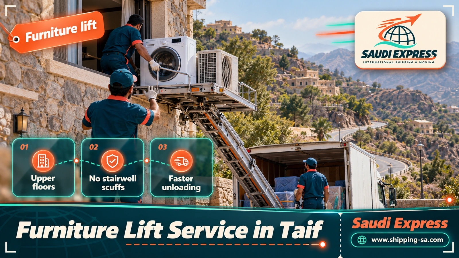 Furniture Lift Service in Taif