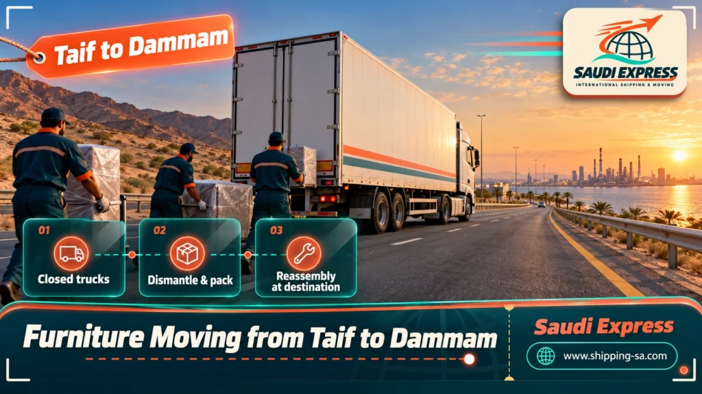 Furniture Moving from Taif to Dammam