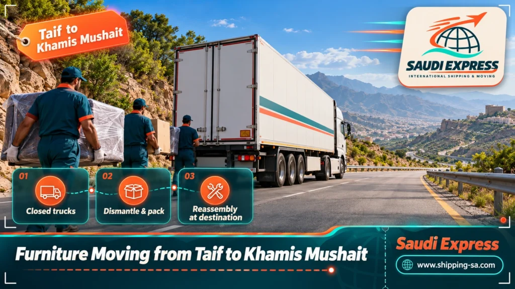 Furniture Moving from Taif to Khamis Mushait