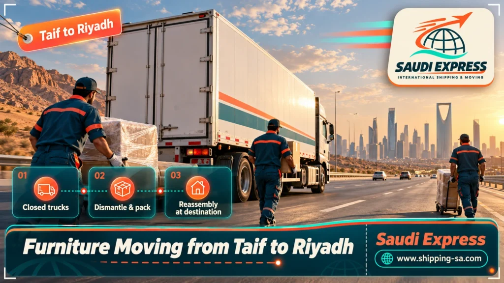 Furniture Moving from Taif to Riyadh